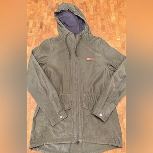 Women’s Columbia Olive Utility Jacket with Hood Size Medium.